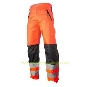 Reflexné pánske pracovné nohavice odolné voči olejom